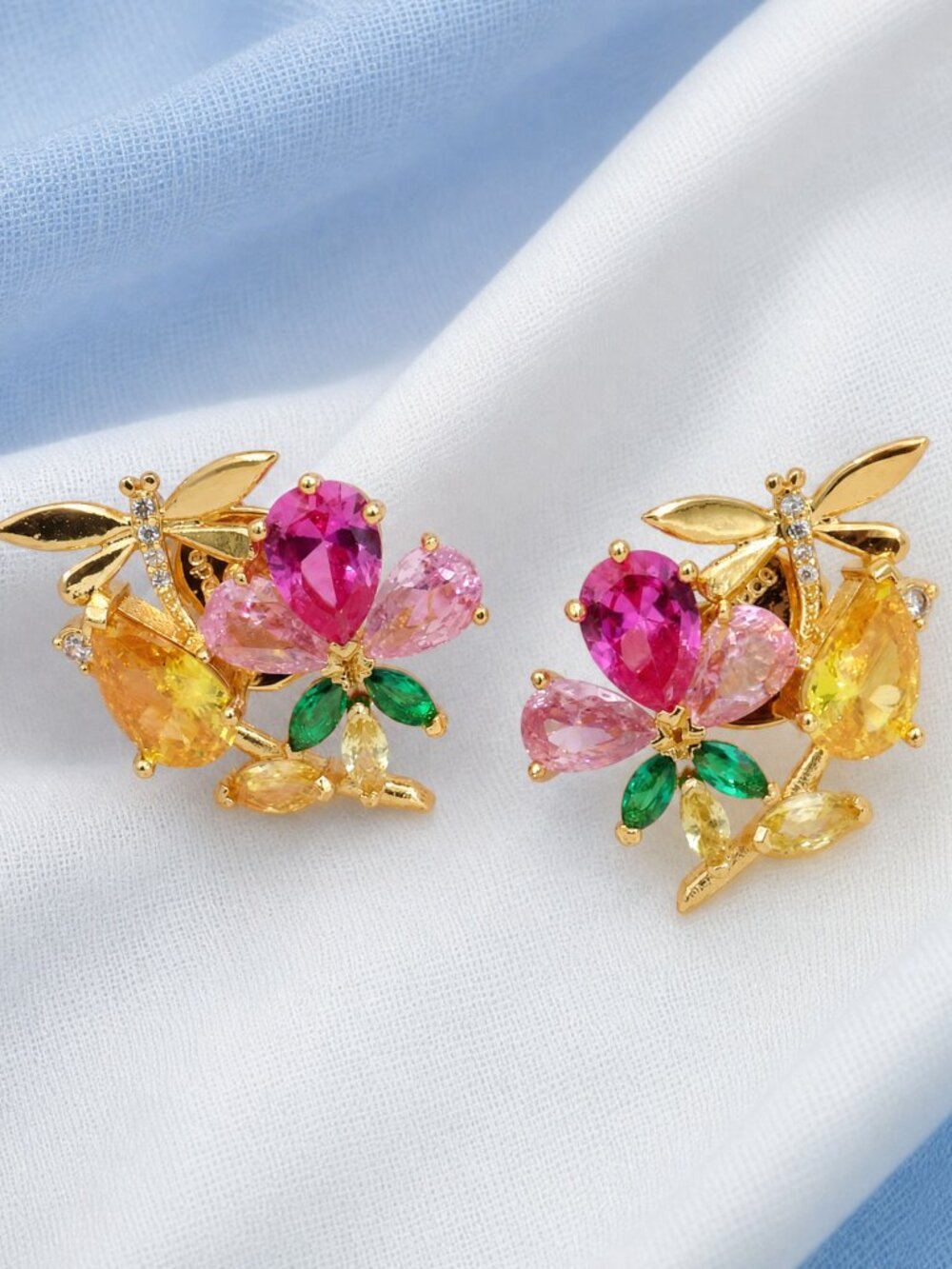 Kate Spade flower & dragonfly earrings - Picture 2 of 2